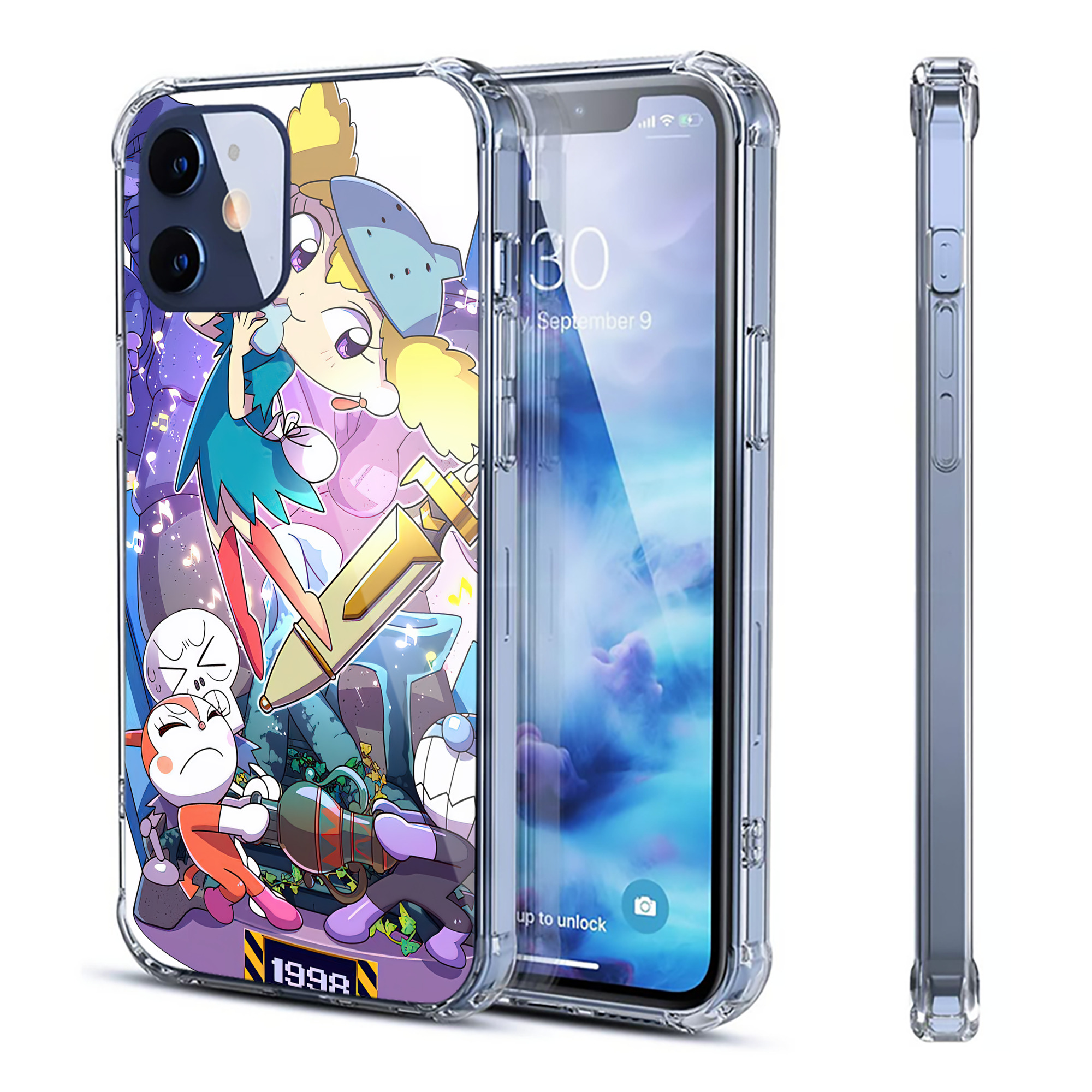 （画像用） アンパンマン Anpanman 【iPhone 12シリーズ対応】透明スマホケース（クリアソフトケース）